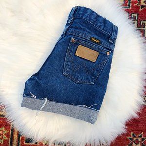 WRANGLER VINTAGE HIGHWAISTED DENIM SHORTS